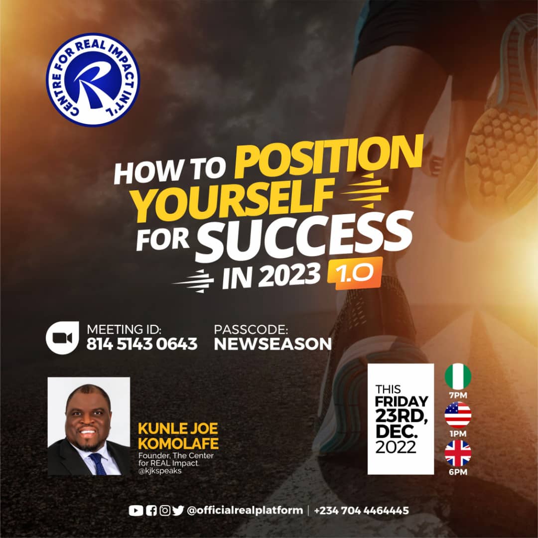 HOW TO POSITION YOURSELF FOR SUCCESS IN 2023
